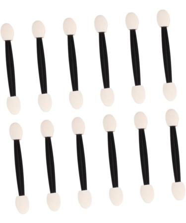 Beatifufu 24pcs Makeup Eyeshadow Brush Eyeshadow Blending Brush Sponge Tip Makeup Smudge Eye Brush 7cm Black - Buy Online on GoSupps.com