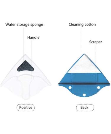 Magnetic Window Cleaner Window Cleaning Tool Magnetic Window Cleaner Double Sided Window Double Sided Cleaner with 2 Long Anti-Falling Rope for High Windows Thickness 1-8 Mm Red Colour:Red - Buy Online on GoSupps.com