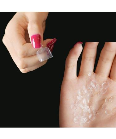 500PCS Short Toe Clear French Press on False Toenail Tips | Short Square Full Cover Artificial Acrylic Nails - Perfect for Manicure at Home or Nail Salon| Includes Storage Box - Buy Online on GoSupps.com