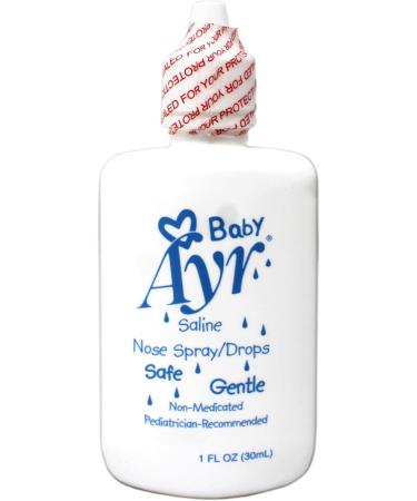 Baby Ayr Saline Nose Spray/Drops 1-Ounce Spray Bottles (Pack of 3) - Buy Online on GoSupps.com