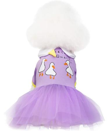 Luxury Purple Dog Dress - Tutu Rock Wedding Outfit for Small Dogs | Princess Puppy Clothing (Size M) - Buy Online on GoSupps.com