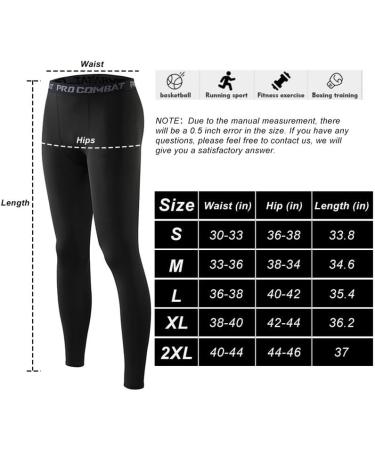 Hycoprot Men's Compression Pants - Fast-Drying Running Leggings | Breathable Sports Tights for Basketball & Fitness | Black XL - Buy Online on GoSupps.com