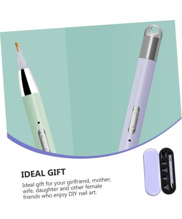 Healeved 3 Boxes Nail Art Glow Drill Pen Diy Pen Nail Drill Point Pen Diamond Applicator Pen Manicure Drawing Pen Decorating Tools Crystal Cosmetic Purple Plastic Electrical Tools - Buy Online on GoSupps.com