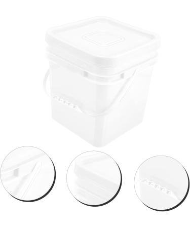 Baluue Sealed Bucket Empty Paint Cans Grain Dispenser Oil Paint Cans Laundry Dispenser Plastic White 26X24CM White - Buy Online on GoSupps.com