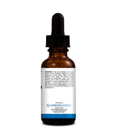 Buy Approved Science Vitamin C Serum - 20% Vitamin C Vegan Hydrating - 1 Fl Oz for Glowing Skin - Buy Online on GoSupps.com