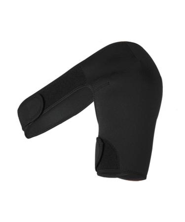 VENEKA Shoulder Support Brace Back Guard Strap Wrap Belt Band Pads Single Shoulder Adjustable Breathable Sports Care Guard Protect left shoulder support black - Buy Online on GoSupps.com