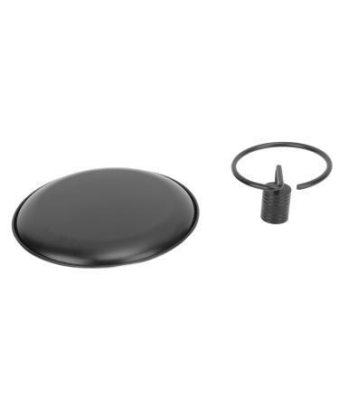 Moxa Coil Holder Safe Stable Compact Moxa Collector Round Stainless Steel Base for Home (BLACK)