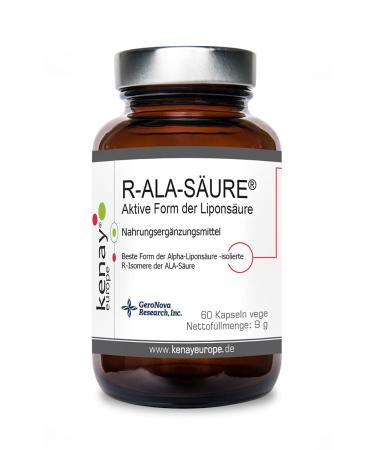 R -Alpha lipoic acid (R -Ala Bio -enhanced) 300mg per daily dose - vegetable capsule - vegan - without a magnesium stear - 60 capsules vegetle kenay Europe