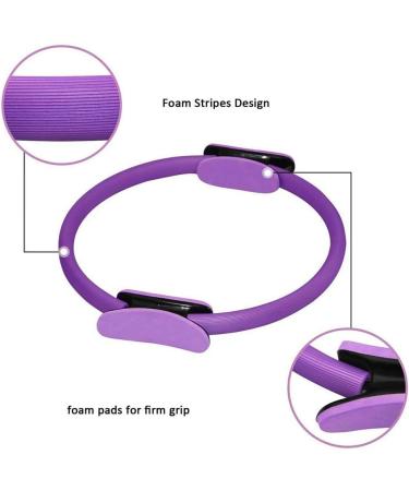 Buy Pilates Ring - Dual Handle Resistance Ring for Core & Thigh Training - Violet Exercise Circle for Fat Burning - Buy Online on GoSupps.com