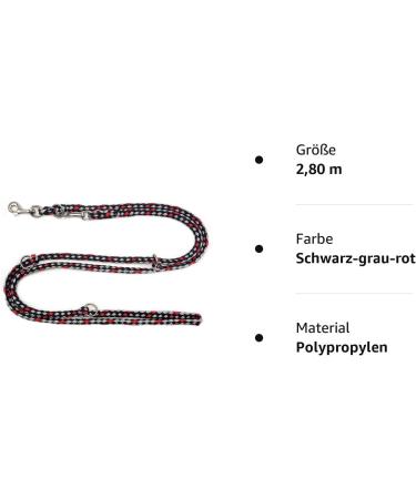 Dogeline Double Leash for Medium Dogs (up to 45kg) - 39 Colors 2.80m Sturdy Design | Ideal Practice Leash - Buy Online on GoSupps.com
