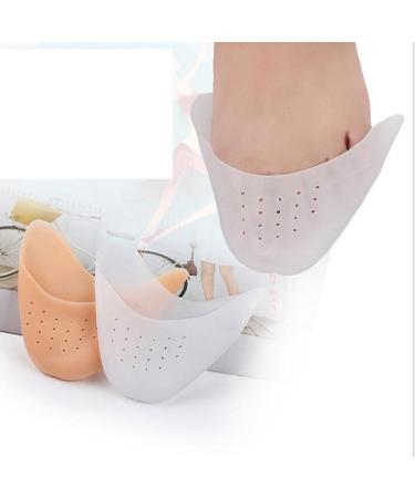 Angzhili Ballet Silicone Gel Toe Caps - Soft Pointe Shoe Toe Protectors for Pain Relief and Metatarsal Cushioning (Skin) - Buy Online on GoSupps.com