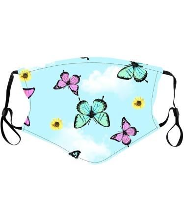 5PC Kids Face_Masks Washable Cute Printed Cloth Face Mask for Kids Girls Boys Cotton Masks for Children Face Cover Protection - Buy Online on GoSupps.com