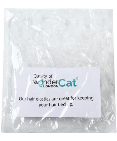 700 Clear Small Elastic Hair Bands - Hair Elastics for Styling - Pack of 700 - Buy Online on GoSupps.com