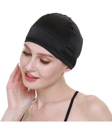Wig Cap-100% Mulberry Silk for Bald Head | Breathable & Soft | Black Silk - Buy Online on GoSupps.com