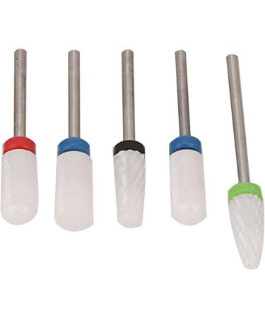 MOUMOUTEN Nail Drill Bits Ceramic Manicure Pedicure Bits Manicure Dustproof Nail Grinding Head Set for Manicure Pedicure Home Salon - Buy Online on GoSupps.com
