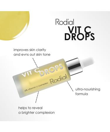Rodial Vit C Booster Drops - Brighten & Renew - Rejuvenating Vitamin C Serum with B5 & Babassu Oil - 1 fl oz - Buy Online on GoSupps.com