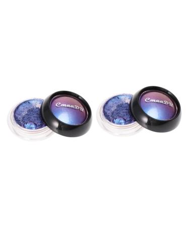 TOVINANNA 2pcs Eyeshadow Powder Makeup Eyeshadow Shinning Eyeshadow Palettes Powder Eye Shadow Make up 1 count (Pack of 1) Bluex2pcs