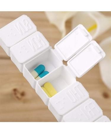 7-Day Pill Box Organizer | Travel-Friendly Tablet & Vitamin Holder | Durable Plastic Medicine Case - Buy Online on GoSupps.com