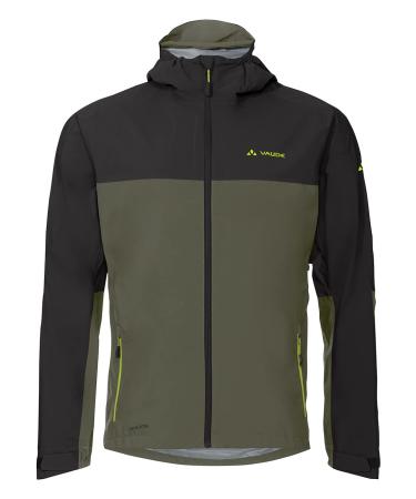 VAUDE Men's Moab Rain Jacket - Rain jacket men S khaki