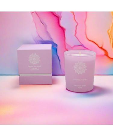 Decorative Soy Wax Candle - Luxurious Lavender Vanilla Scent in Black Matt Glass | 40 Hour Burn Time | Relaxing & Aesthetic Home Decor - Buy Online on GoSupps.com