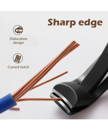 Stainless Steel Nail Clippers with File 360 Rotating Head Long Handle Nail Clippers Large Wide Jaw Nail Clipper Ergonomic Toenail Clipper for Thick Nails(Black) - Buy Online on GoSupps.com
