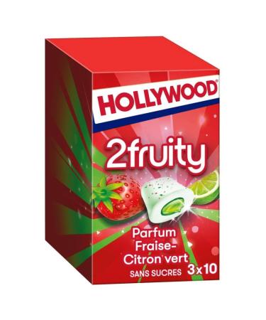 Hollywood - Max Strawberry Lime Sugar-Free Sweets 66 g - Pack of 3