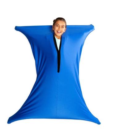 Body Sock Sensory Sox Deep Pressure Stimulation Suitable age 3-18 sensory durable seams asd child stretchy for Children and Adults with Sensory Proceessing Disorders or Autism ( Color : Blue Size : M/Medium-69*119cm Blue