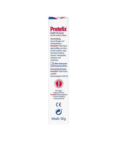 Buy Protefix Adhesive Powder 50g - Strong Hold for Dentures | Fast International Shipping - Buy Online on GoSupps.com