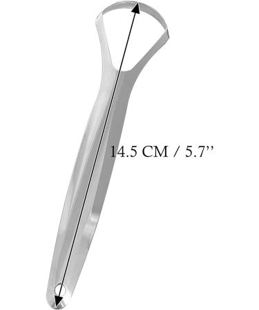 Stainless Steel Tongue Scraper - Oral Care Tool for Fresh Breath and Dental Hygiene - Buy Online on GoSupps.com