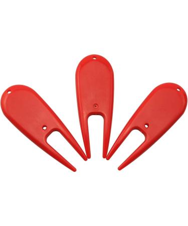 ZRM&E 8pcs Plastic Golf Divot Tool Set - Non-Slip Golf Repair Accessories in Red - Buy Online on GoSupps.com
