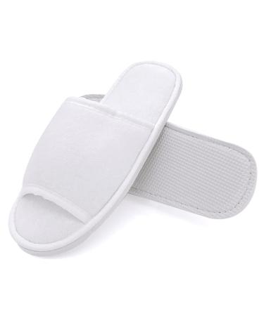 Jomix guests slippers 2 pair of guest hand shoes set unisex washable terry lip frote bathing shoes travel hotel slippers Rustchfeste 40/41 EU X-Schmal 02 white small 2 number