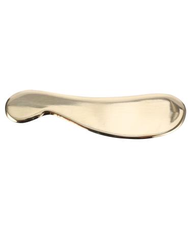 Minkissy stainless steel scraping board make-up gadgets guasha massager soft tissue scraper scooter massage facial massage face spatula gua Sha board body mass layer beauty massage device 12.3x3.1cm