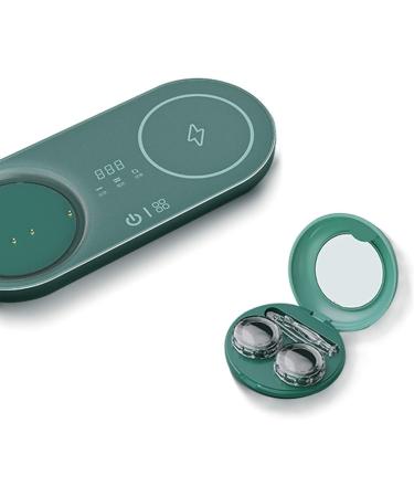 Contact Lens Cleaner Contact Lens case Daily Care Portable with Mirror Tweezers and Wireless Charging - Buy Online on GoSupps.com