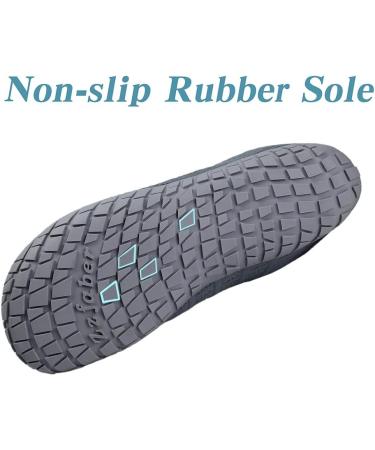 Shop Zzfaber Barefoot Shoes for Men & Women Trail Running Sneakers Fitness Shoes with Thick Sole Sizes 36-46 | Gray - Buy Online on GoSupps.com