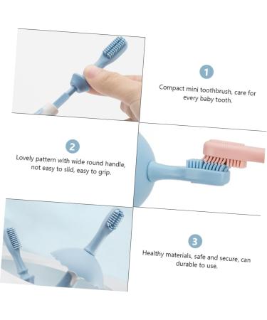 Tovinanna 3 Sets Toothbrush Bite Toy for Babies | Oral Care & Accessories for Children | BPA-Free Bristles & Safe Design - Buy Online on GoSupps.com