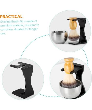 Fomiyes Shaving Set - 2 Sets of Jack Shaving Stands for Men | Dual Shaving Brush Holder & Beard Brush Storage | Acrylic Razor Stand for Grooming - Buy Online on GoSupps.com