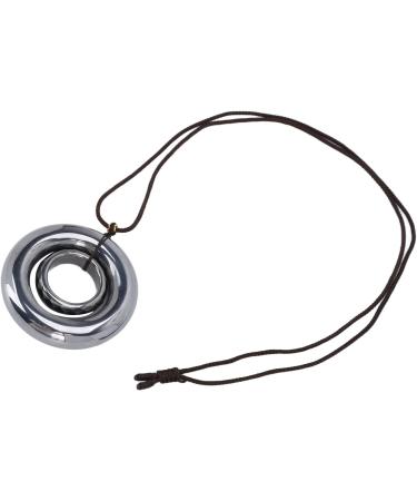 Verdant Touch Terahertz Pendant with Double Loop Charm | Natural Energy Stone Necklace 60x180 cm - Buy Online on GoSupps.com