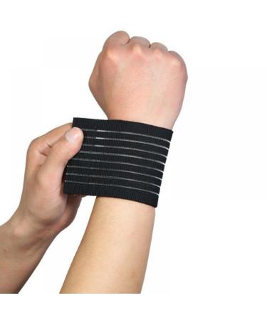 VEdusa Black Carpal Tunnel Wrist Compression Strap - Adjustable Breathable Splint for Weightlifting Tennis & Fitness Support - Buy Online on GoSupps.com