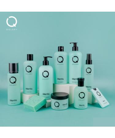 Shampoo 400 ml Unisex Hair Shampoo Shampoo for Men Shampoo for Women Qolory Hair Shampoo Menta - Buy Online on GoSupps.com