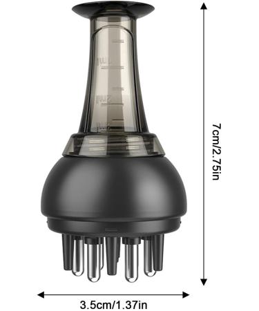 Scalp Massage Brush & Hair Oil Applicator - K Me Black | Premium Scalp Massager for Root Treatment & Head Massage - Buy Online on GoSupps.com