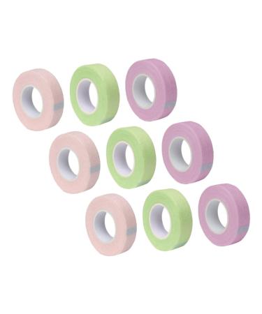 FOMIYES 18 Rolls Lash Tape Lash Extension Supplies Eyelash Adhesive Tape Under Adhesive Fabric Tape Fabric Eyelash Tape Lash Supplies Mascara Non-woven Fabric Medical