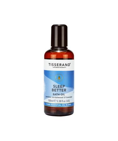 Tisserand Aromatherapy | Sleep Better | Lavender Bath Oil for a Blissful Night s Sleep Blended with Jasmine & Sandalwood | 100% Pure Essential Oil Blend | 3.38 Fl Oz Sleep Better 100 ml (Pack of 1)