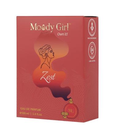 Moody Girl Zest Luxury Perfume for Women | Fresh Fruity & Gardenia Fragrance| Musky & 24hr Long Lasting | Ideal for Gifting to Women & Girls (Zest 100ML) - Buy Online on GoSupps.com