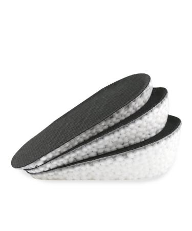 Heel Cushion Pads GEL Shock Absorption Anti-wear Foot Non-slip Shoe Lift Adult Soft Stand for Plantar Fasciitis and Heel Blister Prevention(Black Small)