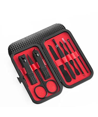 huanledaishu Nail Clippers 8 in 1 Manicure Set Stainless Steel Nail Grooming kit Professional Nail Clipper Kit Pedicure Kit Gift for Men Friends Family