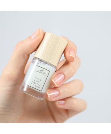 LaNature Vegan Water-Based Nail Polish | Peel-Off Transparent Top Coat 10 ml - Eco-Friendly & Cruelty-Free - Buy Online on GoSupps.com