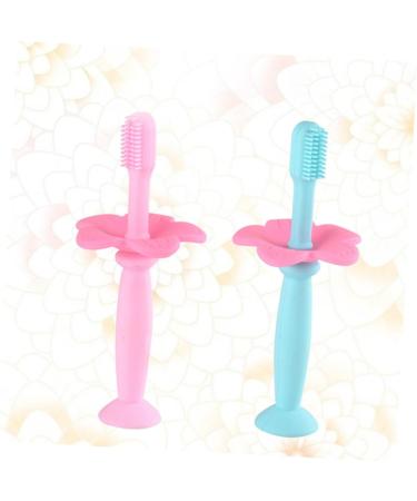 Beavorty 2-Pack Silicone Toothbrush for Infants - Baby Training Fingerbrush with Extra Sound Protection for Oral Care - Buy Online on GoSupps.com