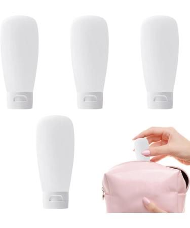 Travel Size Containers - 100ml Empty Travel Dispenser Bottle - Refillable Cosmetic Dispensers for Liquid Lotions Cream Toner Body Soap - Buy Online on GoSupps.com