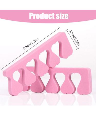 Weddhuis 6-Piece Cotton Peach Herz Toe & Finger Separator Set | Ideal for Nail Art Pedicure & Gel Application - Buy Online on GoSupps.com