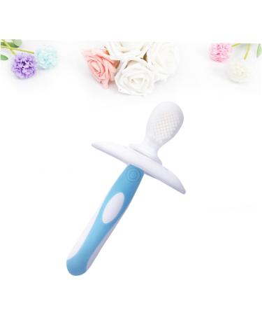 Soft Silicone Toothbrush Set for Infants | Deciduous Teeth Training Brush for Newborns & Children | 1 Pack Blue - Buy Online on GoSupps.com